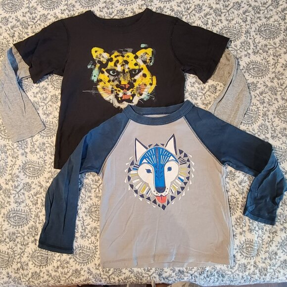 TEA COLLECTION Long Sleeve Tshirt Combo - Size 3 (PRE-LOVED) - Picture 1 of 9